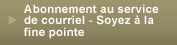 Abonnement au service de courriel
