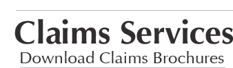 Claims Services - Download Claims Brochures